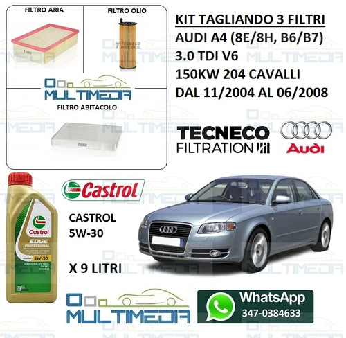 Kit tagliando filtri 9lt di - kit,