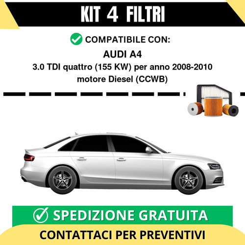 Kit filtri tagliando per - kit, 4