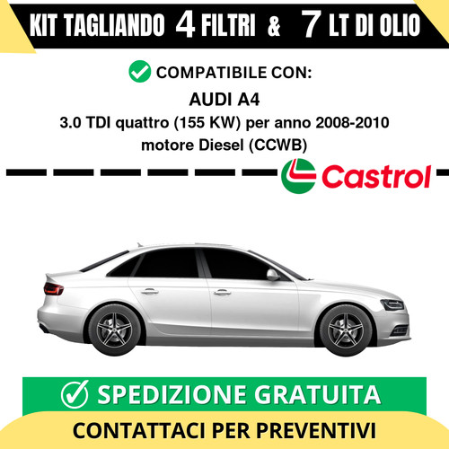 Tagliando per audi 0 - a4, 3.0