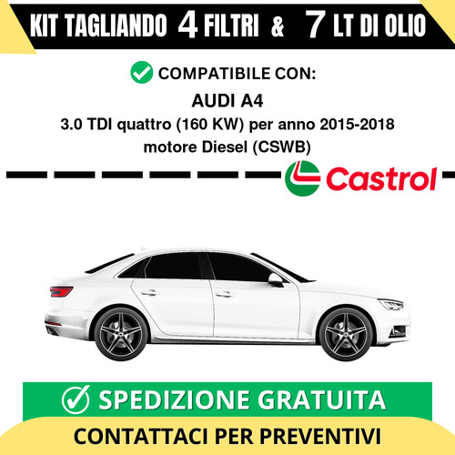 Tagliando per audi - tagliando, tdi